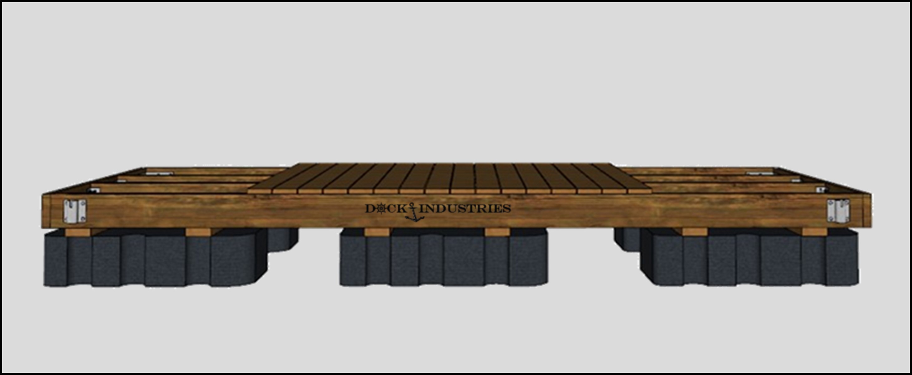 Ensemble de quai Heavy Duty 6'x16' - Pour poteaux