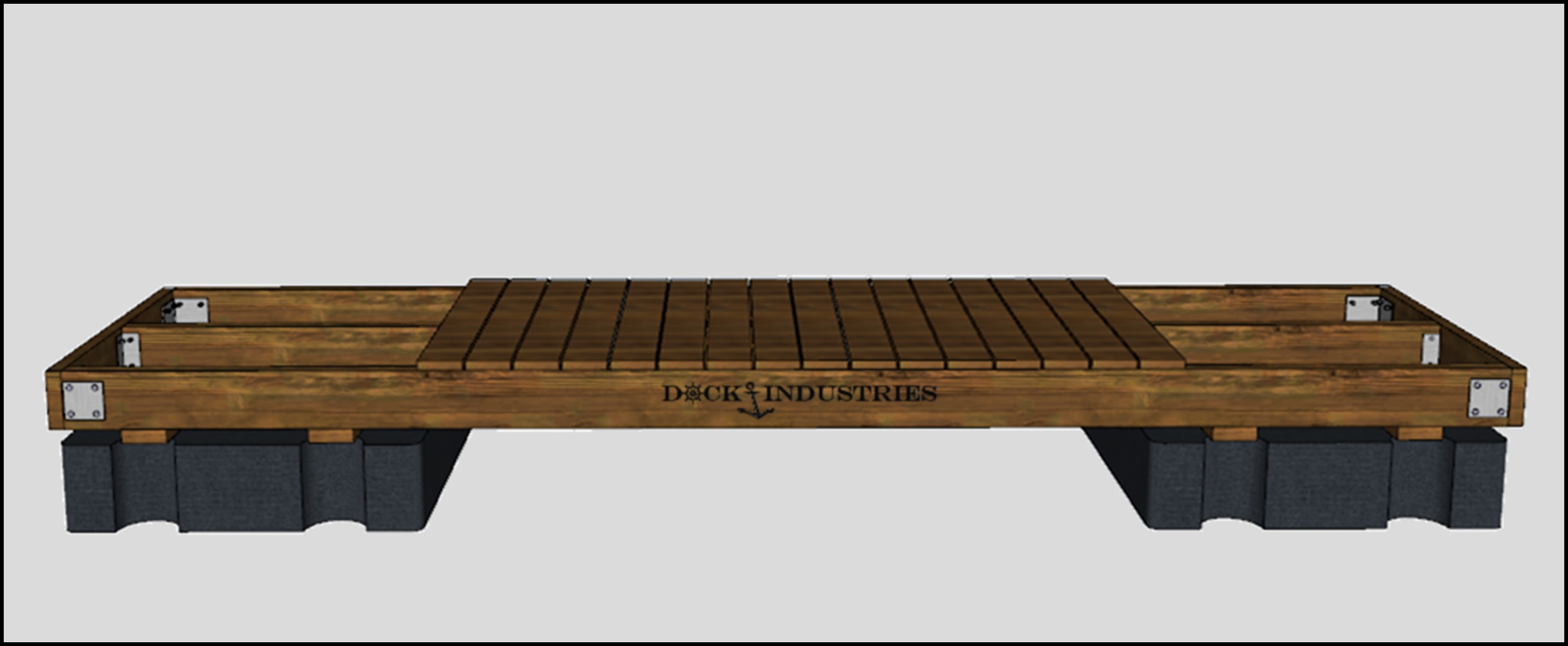 Ensemble de quai Résidentiel 4'x16' - Sans ancrage