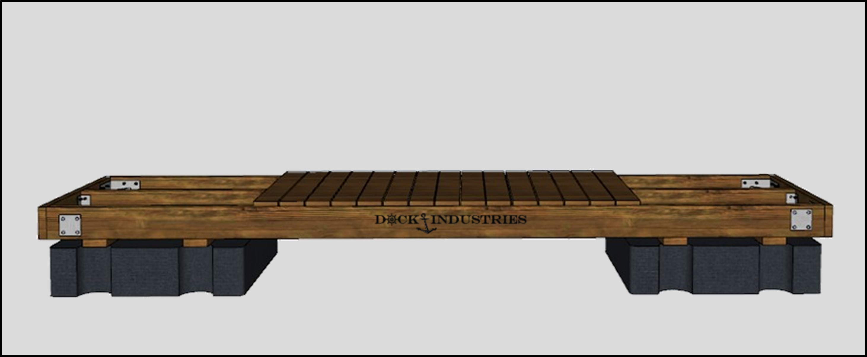 Ensemble de quai Heavy Duty 4'x16' - Sans ancrage