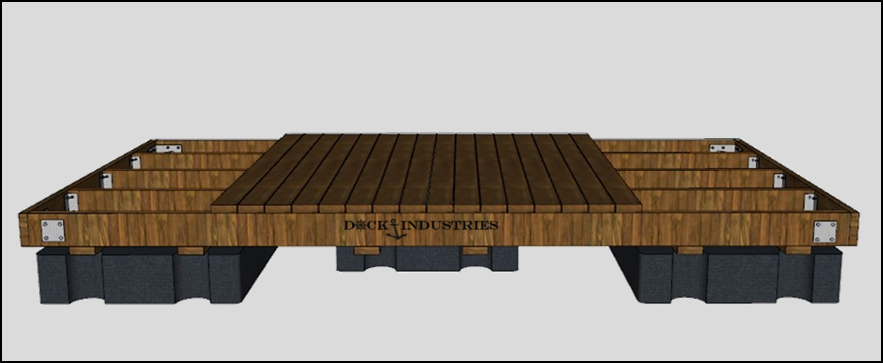 Ensemble de quai Heavy Duty 8'x16' - Sans ancrage