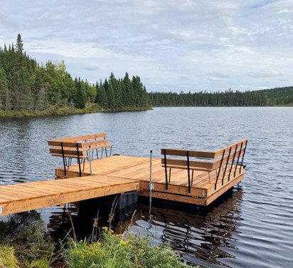 Support pour banc en acier noir - P-14300