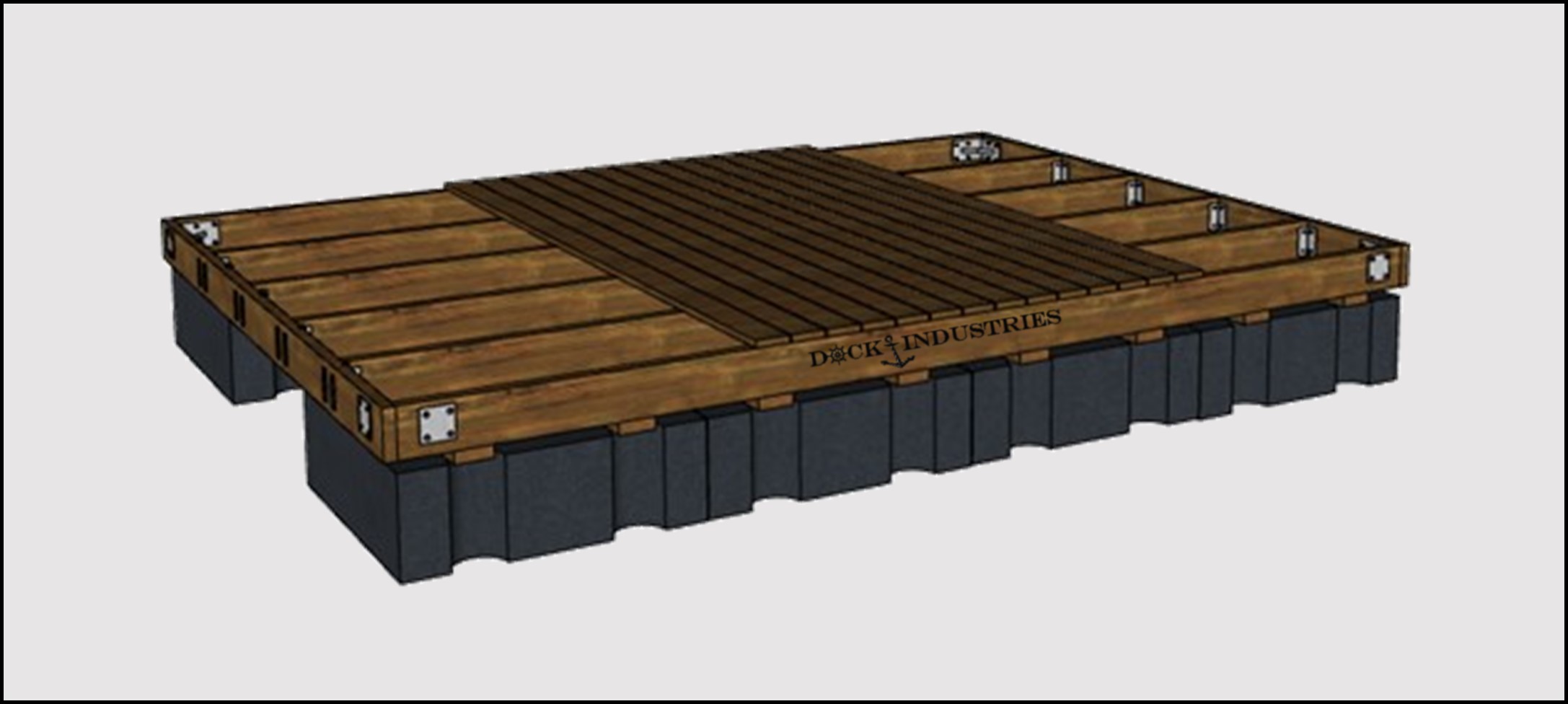 Ensemble de quai de ''Style Barge'' 10'x16' Heavy Duty - Capacité additionnelle 4320 lbs