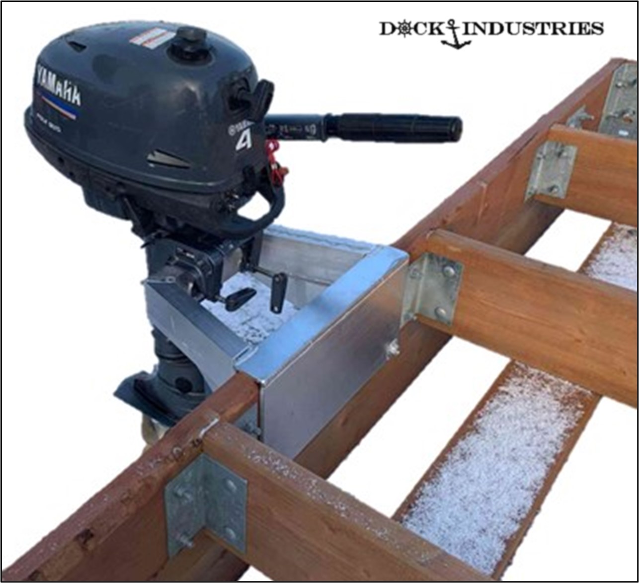 Support à moteur hors-bord décalé en aluminium