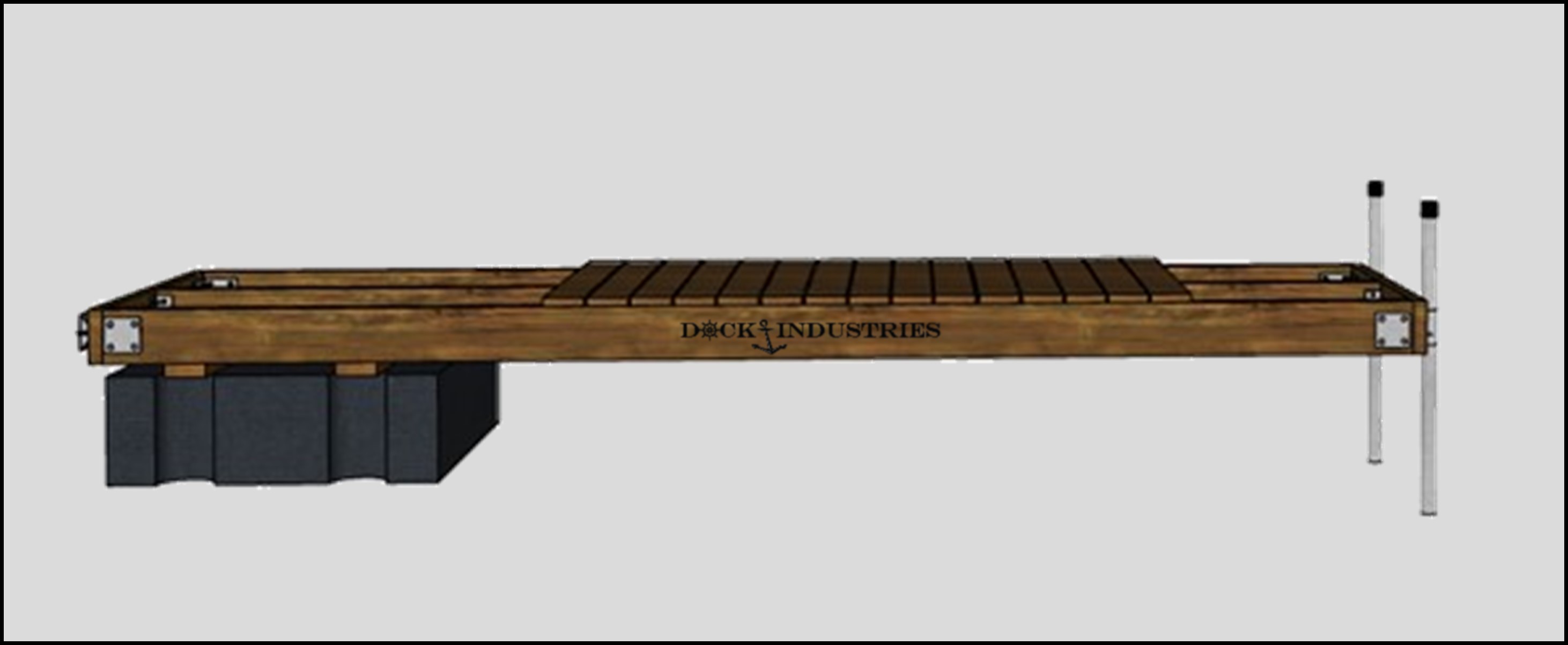 Ensemble de quai Semi-Flottant Résidentiel 4'x16'