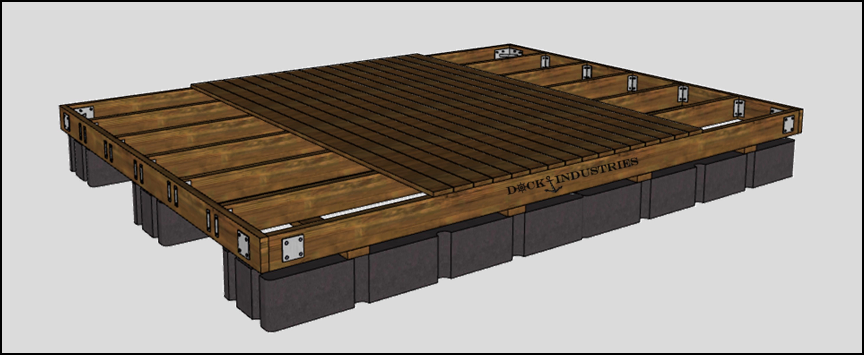 Ensemble de quai de ''Style Ponton'' - 12'x16' Heavy Duty