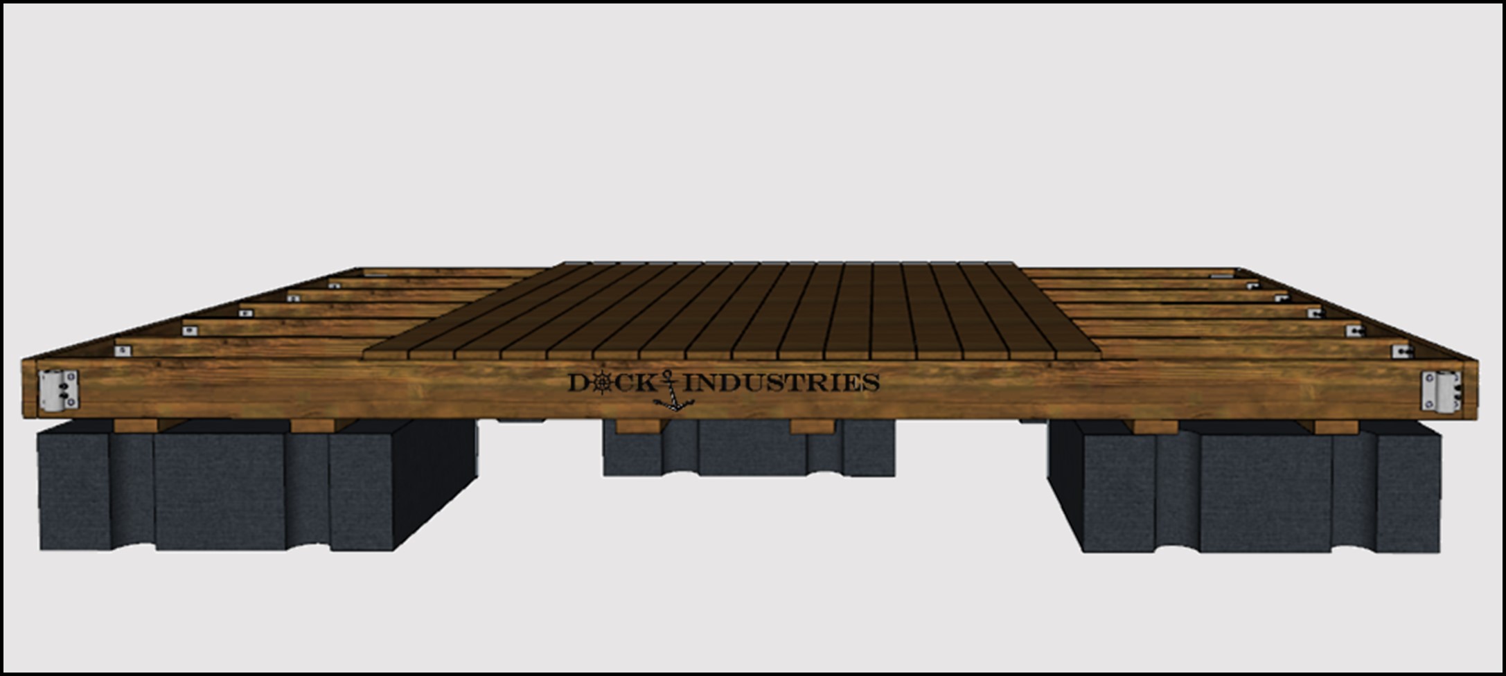 Ensemble de quai Résidentiel 12'x16' - Pour poteaux