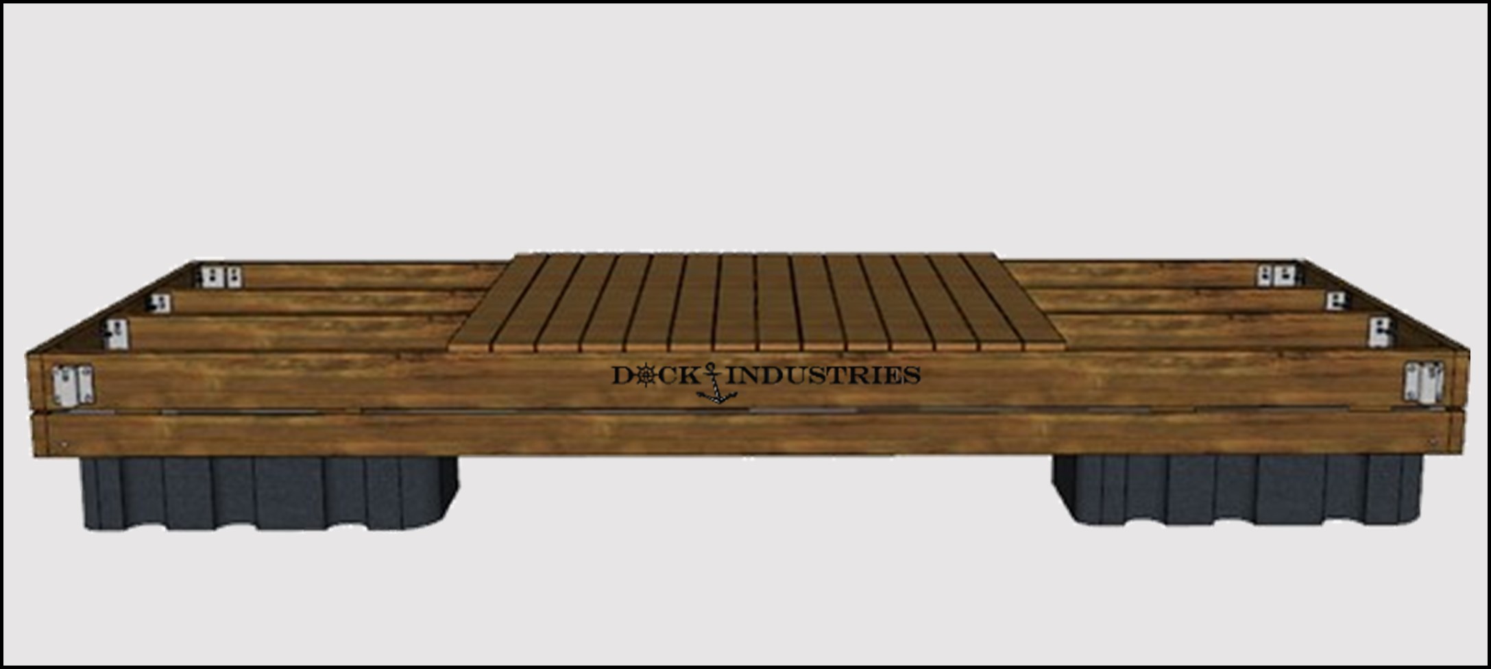 Ensemble de quai Commercial 6'x16' - Pour poteaux