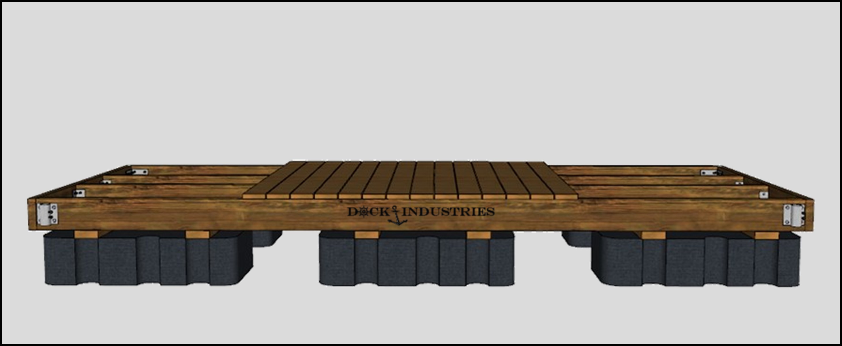 Ensemble de quai Résidentiel 6'x16' - Pour poteaux