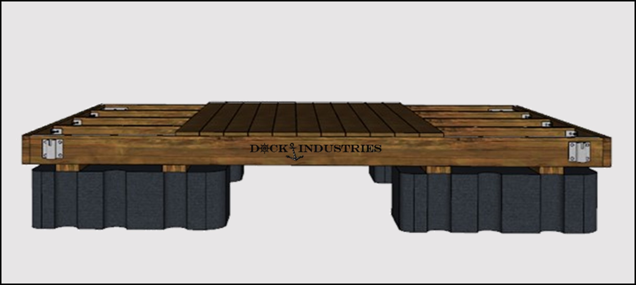 Ensemble de quai Heavy Duty 8'x12' - Pour poteaux