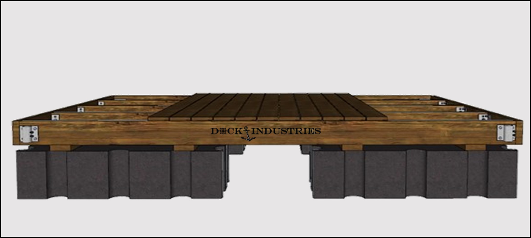 Ensemble de quai Résidentiel 8'x12' - Pour poteaux
