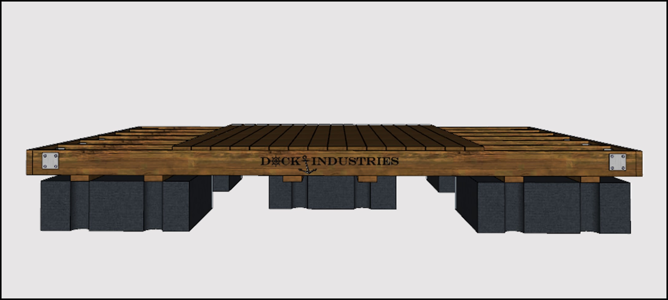 Ensemble de quai Heavy Duty 12'x16' - Sans ancrage
