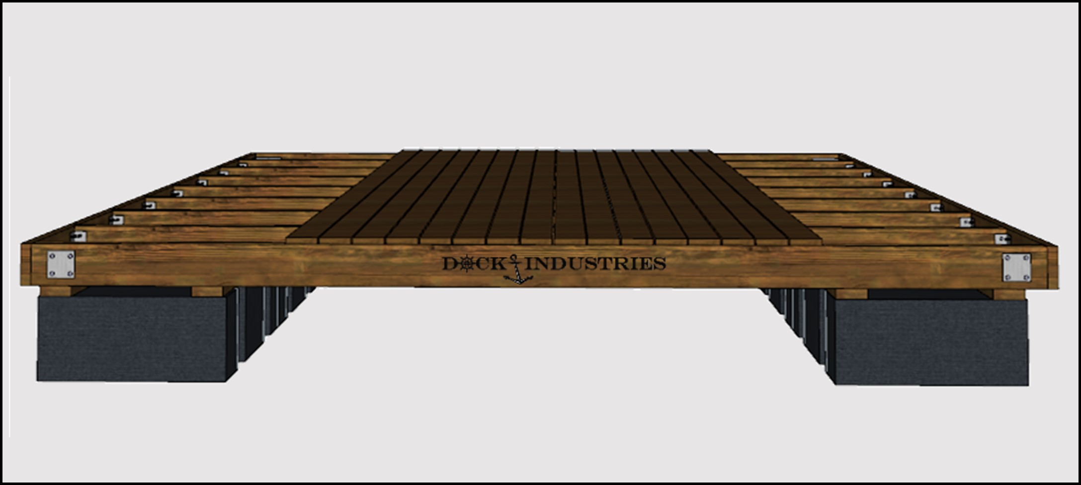 Ensemble de quai Heavy Duty 16'x16' - Sans ancrage